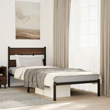 Bed Frame without Mattress with Headboard Brown Oak 80x200 cm 4017142