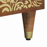 Bedside Cabinet with Door Honey Brown 50 x 33 x 60 cm 4018747