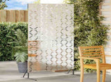 Privacy Screen Grey 100 x 50 x 180 cm Steel 868581