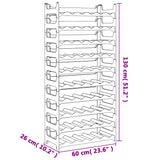Wine Rack for 60 Bottles PP Stackable 3189183