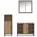 Bathroom Furniture Set 3 pcs Artisan Oak Engineered Wood 3402418
