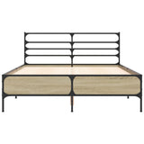Bed Frame without Mattress Sonoma Oak 120x190 cm Small Double 3280068