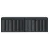 Wall-Mounted TV Cabinet Black 98 x 41 x 30 cm Engineered Wood 898016