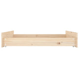 Bed Drawers 2 pcs Solid Wood Pine 814984