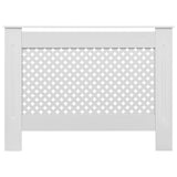 ZNTS Radiator Covers 2 pcs White 112x19x81.5 cm MDF 3051377