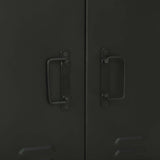 Bathroom Furniture Set 2 pcs Brown and Black Solid Mango Wood 3305600