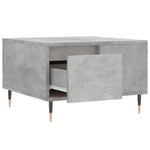 ZNTS Coffee Table Concrete Grey 55x55x36.5 cm Engineered Wood 830752