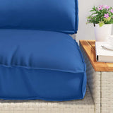 Cushion Set 3 pcs Royal Blue Oxford Fabric 3402136
