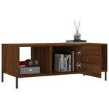 Coffee Table Brown Oak 102x50x40 cm Engineered Wood 829315