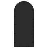 Garden Mirror Black 100x45 cm Iron for Outdoor Use 318374