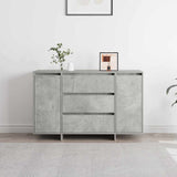 Sideboard Concrete Grey 120 x 41 x 75 cm Engineered Wood 3333909