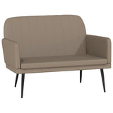 Bench Cappuccino 107x80x81 cm Faux Leather 351403