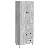 Cabinet Set 2 pcs Grey Sonoma Engineered Wood 3416904