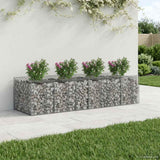 Gabion Raised Bed 3 pcs Silver 3422220