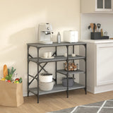 Baker's Rack Grey Sonoma 90x40x84 cm Engineered Wood and Metal 845424