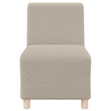 Modular Sofa Unit Armless 2 pcs Light Grey 55 x 74 x 82 cm 3399783