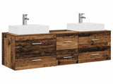 Bathroom Cabinet Set 3 pcs Old Wood 49.5 x 41 x 62.5 cm 3405849