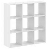 Bookcase White 102x32x102 cm Engineered Wood 852816