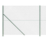 Chain Link Fence with Flange Green 2x25 m 153950