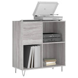 Record Cabinet Grey Sonoma 84.5x38x89 cm Engineered Wood 831778