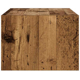 TV Cabinet with LED Lights Old Wood 75x35.5x25 cm 860236