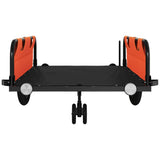 Bike Trailer Orange and Black Oxford Fabric and Iron 94194