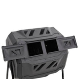 Garden Compost Bin Black 73x64x95 cm 160 L 152232