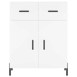 Highboard White 69.5x34x180 cm Engineered Wood 3198537