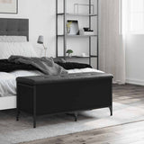 Storage Bench Black 102x42x45 cm Engineered Wood 835147