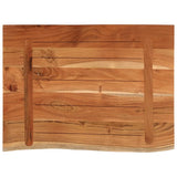 Bathroom Countertop 80x60x2.5 cm Rectangular Solid Wood Acacia 370260