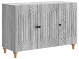 Sideboard Grey Sonoma 89 x 34.5 x 80 cm Engineered Wood 894191