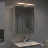Bathroom Mirror Cabinet White 50 x 14.5 x 70 cm Engineered wood 889047