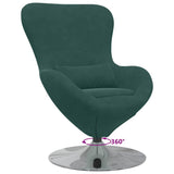 Egg Chair Dark Green 63 x 73 x 90 cm Velvet 42002726