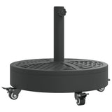 Parasol Base with Wheels for 38 / 48 mm Poles 27 kg Round 4007985