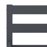 Bed Frame Grey Solid Pine Wood, Plywood Super King Durable 283201