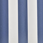 ZNTS Awning Top Sunshade Canvas Blue & White 4 x 3 m 141011