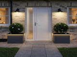 Garden Planter with LED 2 pcs Antracite 40 x 60 x 40 cm Steel 8008145