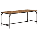 Dining Table 180x90x75 cm Solid Wood Rough Mango 373606