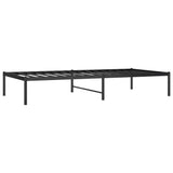 Metal Bed Frame without Mattress Black 90x190cm 350838