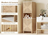 Slim Bathroom Cabinet with Silent Drawer Rail for Scandinavian, Japanese Styles - Wood-Effect T3398P423556