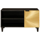 TV Cabinet Black and Gold 80 x 33 x 46 cm Engineered wood 4017843