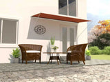 145897 Retractable Awning 300x150 cm Orange and Brown