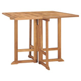Outdoor Dining Set Natural teak Teak wood Medium Foldable 3059981