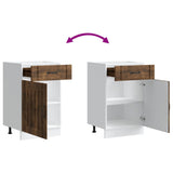 Kitchen Base Cabinet Lucca Smoked Oak Engineered Wood 853722