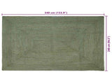 Area Rugs Rectangular Olive Green 240 x 340 cm Jute 42010464