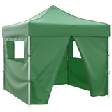 41468 Green Foldable Tent 3 x 3 m with 4 Walls