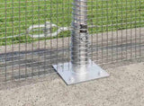 Welded Wire Fence with Concrete Base 50 x 1 m 3352351