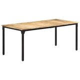 Dining Table 180x90x76 cm Rough Mango Wood 321975