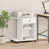 Printer Stand with Wheels White 60x40x68.5 cm 840639