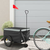 Bike Trailer Black and Grey 30 kg Iron 94098